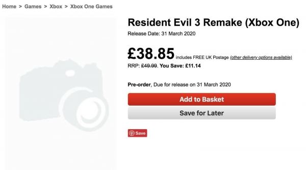 Известный инсайдер подтвердила показ ремейка Resident Evil 3 на State of Play, британский магазин готов принимать предзаказы