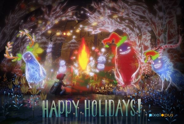С Новым годом! Разработчики игр для PlayStation представили праздничные открытки